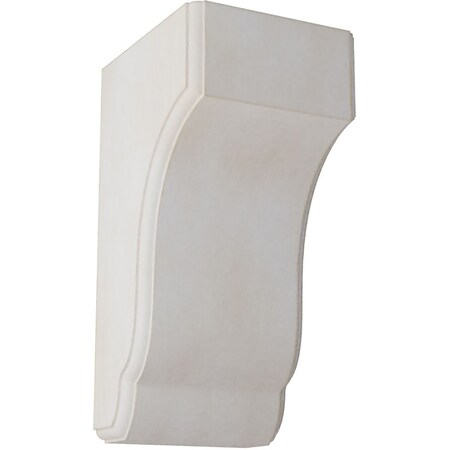 Ekena Millwork 4 3/4"W x 5 1/2"D x 10"H Capistrano Mission Wood Vintage Decor Corbel, Chalk Dust White CORWD04X05X10CPWH